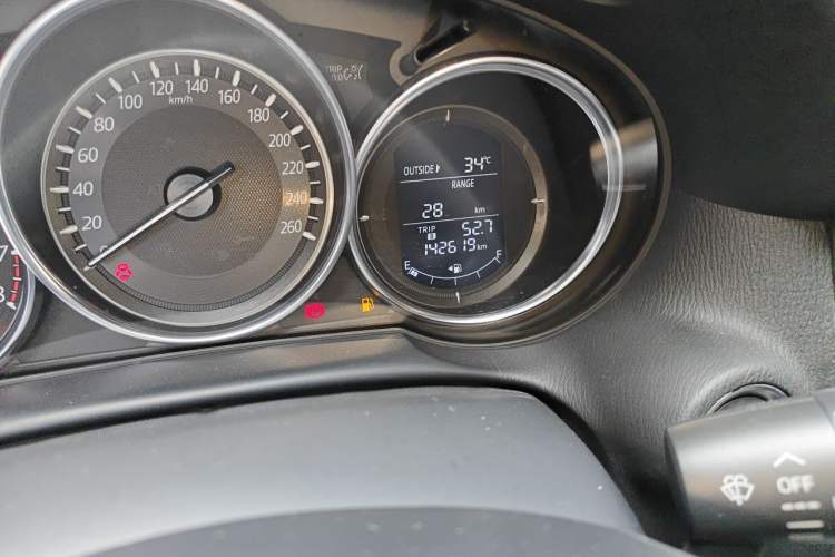 Used Mazda CX-5 2015 2.0L Automatic Two-Wheel Drive Urban Version Odometer Close Up