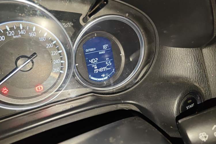 Used Mazda CX-5 2015 2.0L Manual Two-Wheel Drive Comfort Version Odometer Close Up
