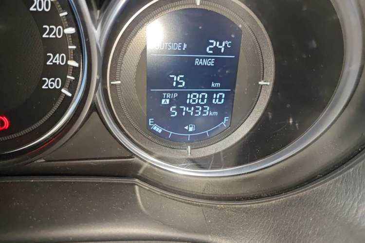 Used Mazda CX-5 2015 2.0L Manual Two-Wheel Drive Comfort Version Odometer Close Up