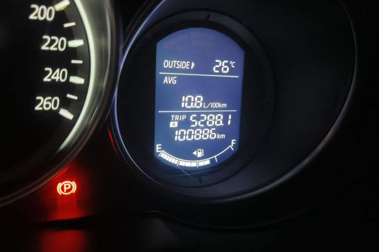 Used Mazda CX-5 2015 2.0L Automatic Two-Wheel Drive Urban Version Odometer Close Up