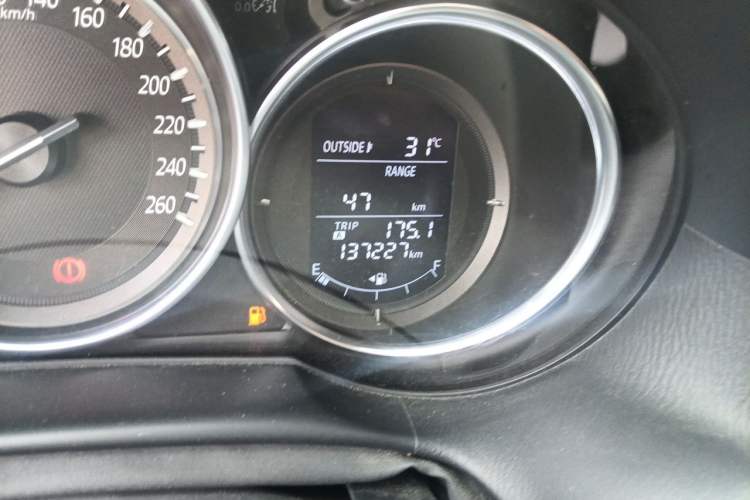Used Mazda CX-5 2015 2.0L Automatic 2WD Comfort Edition Odometer Close Up