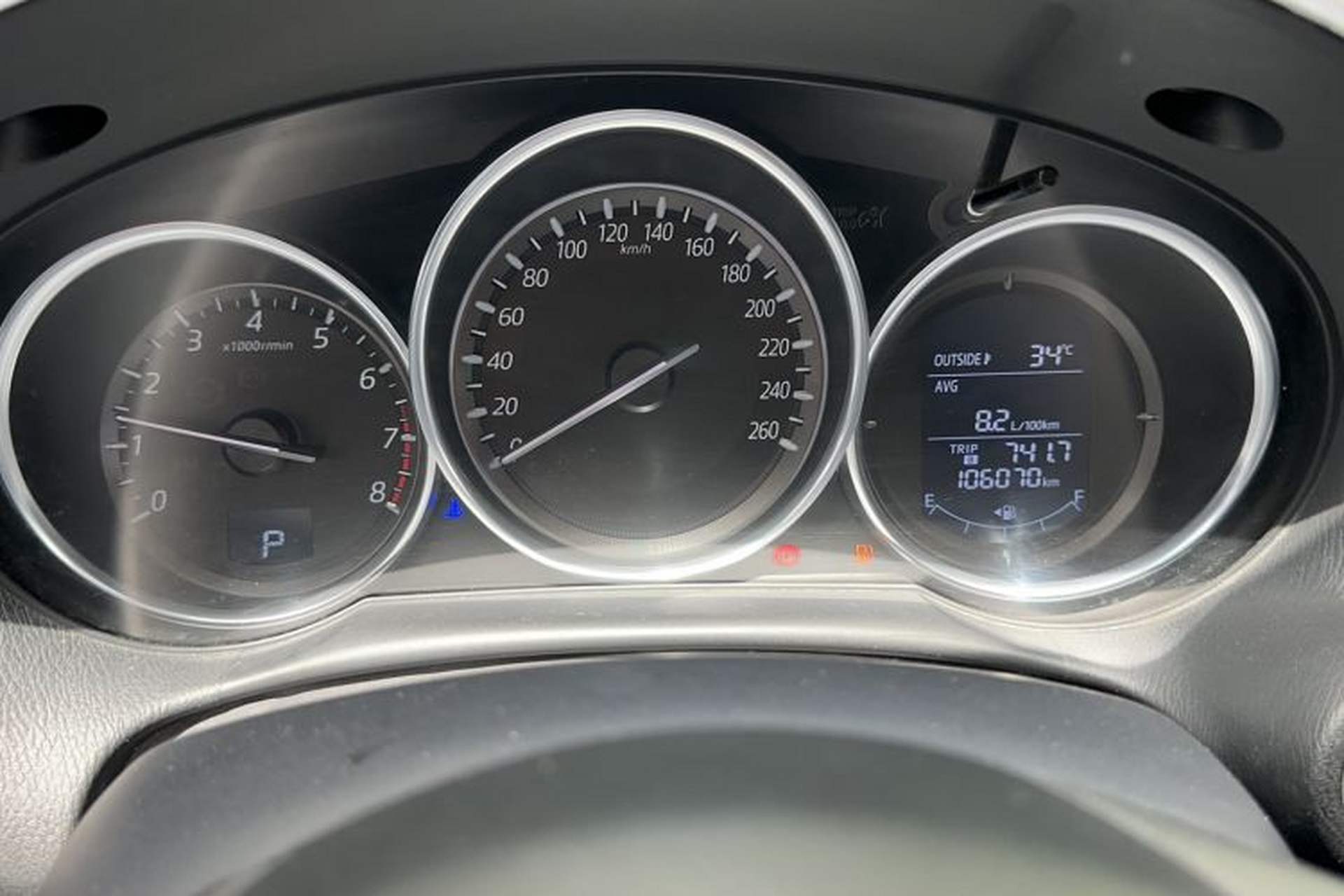 Used Mazda CX-5 2015 2.0L Automatic Two-Wheel Drive Urban Version Odometer Close Up