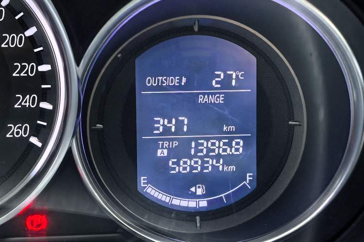 Used Mazda CX-5 2015 2.0L Automatic Two-Wheel Drive Urban Version Odometer Close Up