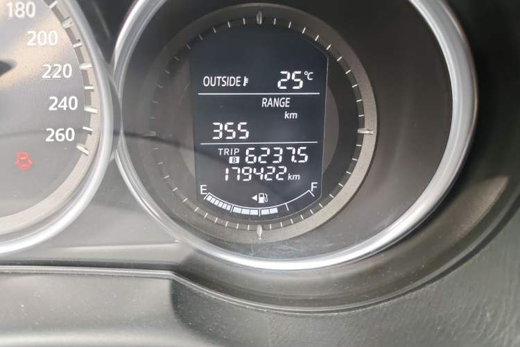 Used Mazda CX-5 2015 2.0L Manual Two-Wheel Drive Comfort Version Odometer Close Up