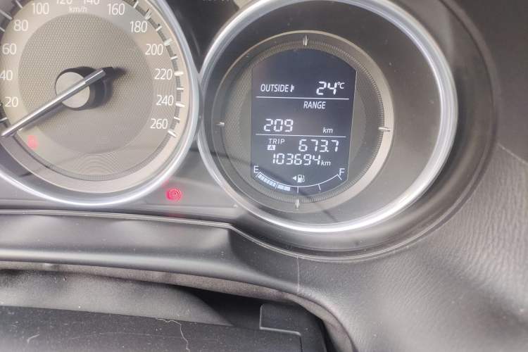 Used Mazda CX-5 2015 2.0L Automatic 4x4 Luxury Edition Odometer Close Up