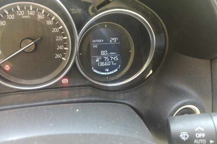 Used Mazda CX-5 2015 2.0L Automatic Two-Wheel Drive Urban Version Odometer Close Up