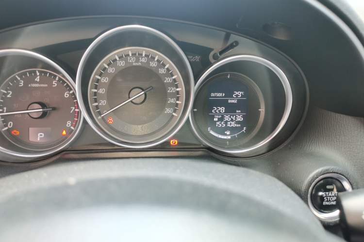 Used Mazda CX-5 2015 2.0L Automatic Two-Wheel Drive Urban Version Odometer Close Up