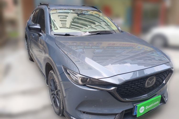 Used Mazda CX-5 2021 2.0L Automatic Two-Wheel Drive Black Knight Front Right 45 Deg