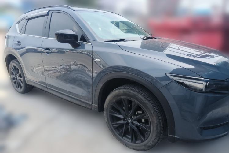 Used Mazda CX-5 2021 2.5L Automatic Two-Wheel Drive Black Knight Front Right 45 Deg