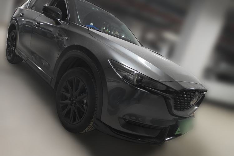 Used Mazda CX-5 2021 2.5L Automatic Two-Wheel Drive Black Knight Front Right 45 Deg