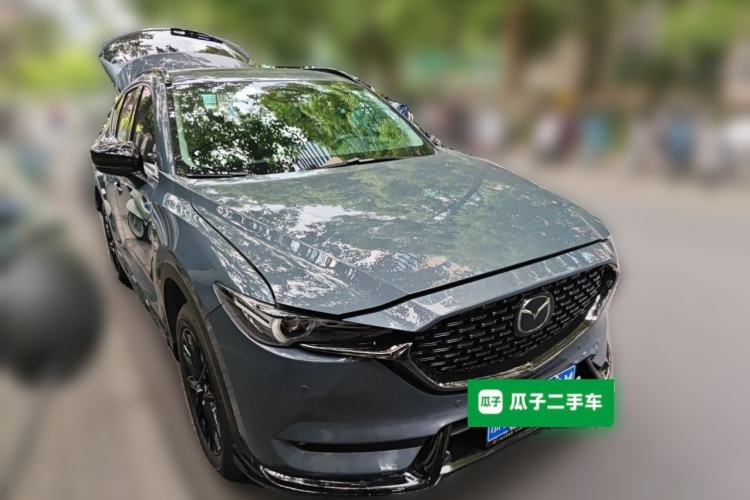 Used Mazda CX-5 2021 2.5L Automatic Two-Wheel Drive Black Knight Front Right 45 Deg