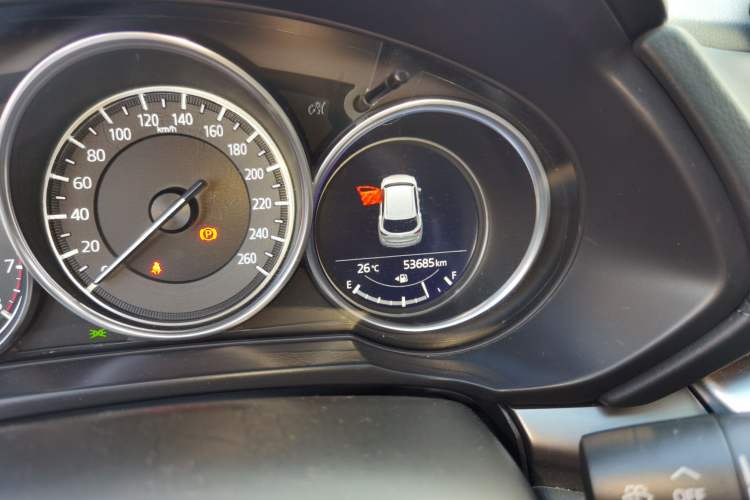 Used Mazda CX-5 2021 2.0L Automatic Two-Wheel Drive Smart Version Odometer Close Up