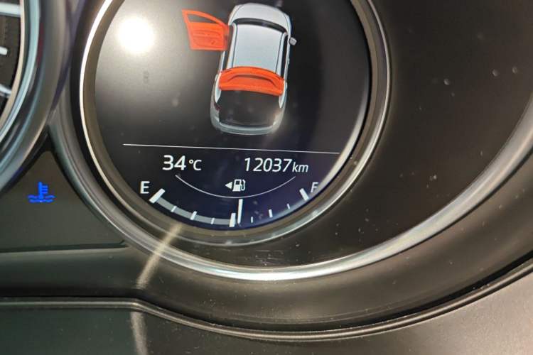 Used Mazda CX-5 2021 2.5L Automatic Two-Wheel Drive Black Knight Odometer Close Up