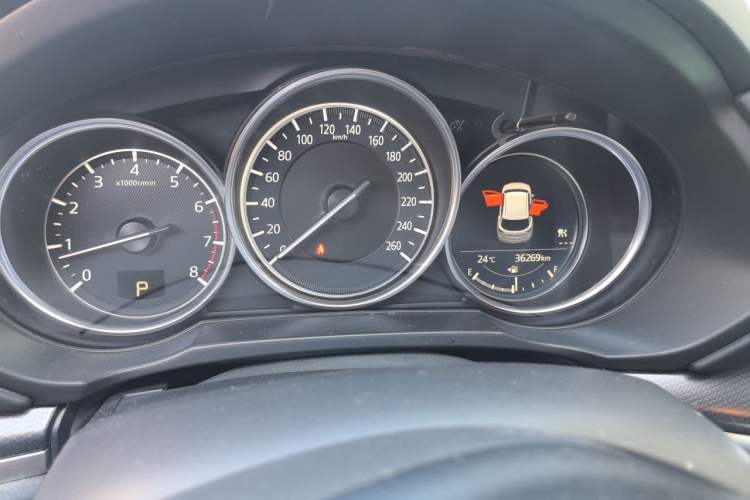 Used Mazda CX-5 2021 2.5L Automatic Two-Wheel Drive Black Knight Odometer Close Up