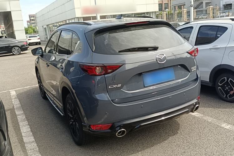 Used Mazda CX-5 2021 2.5L Automatic Two-Wheel Drive Black Knight Rear Left 45 Deg