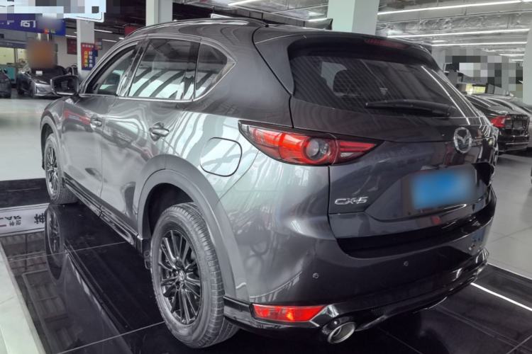 Used Mazda CX-5 2021 2.0L Automatic Two-Wheel Drive Black Knight Rear Left 45 Deg