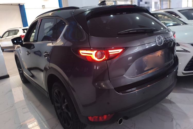 Used Mazda CX-5 2021 2.5L Automatic Two-Wheel Drive Black Knight Rear Left 45 Deg