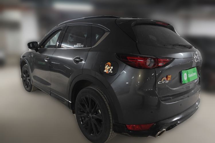 Used Mazda CX-5 2021 2.5L Automatic Two-Wheel Drive Black Knight Rear Left 45 Deg