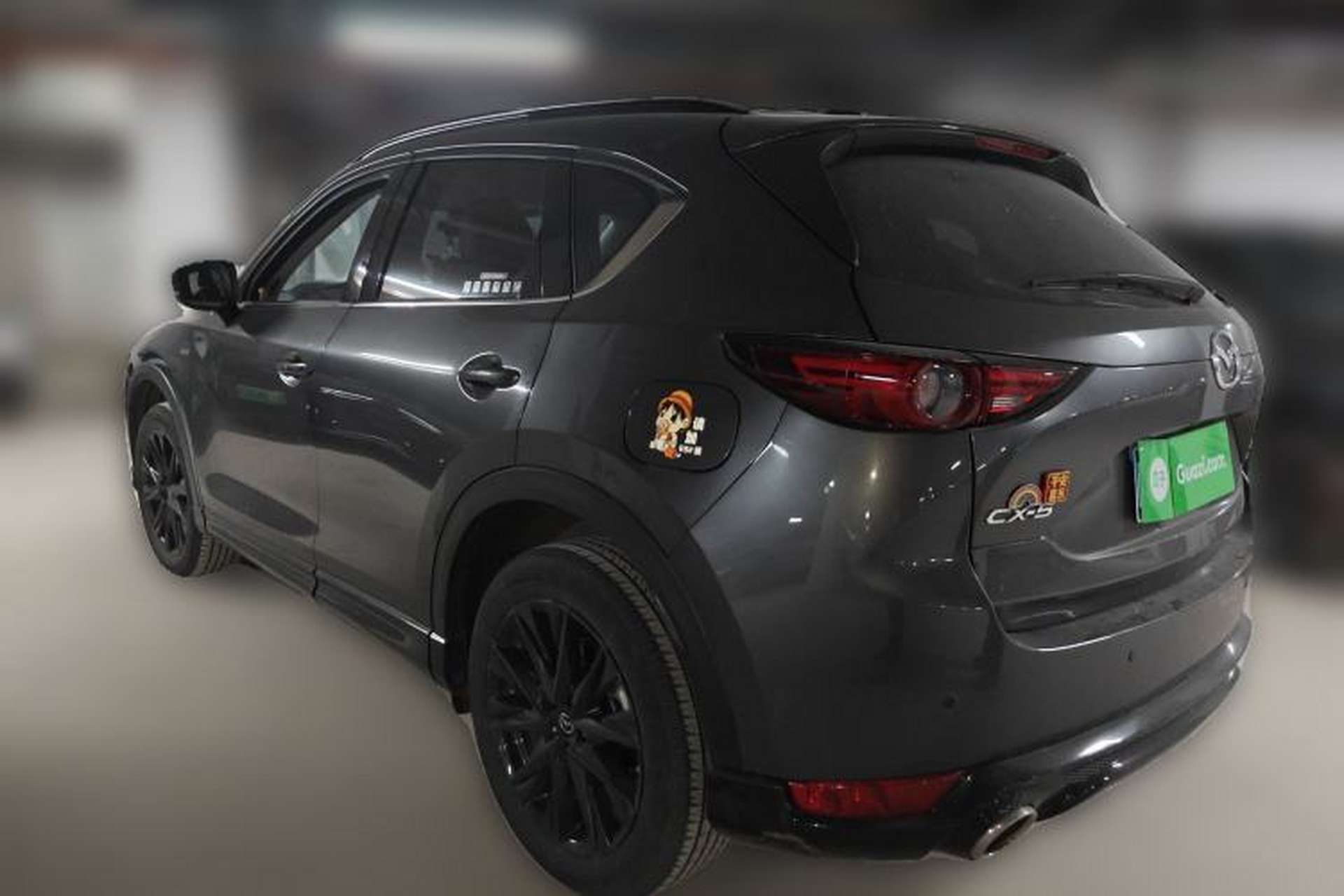 Used Mazda CX-5 2021 2.5L Automatic Two-Wheel Drive Black Knight Rear Left 45 Deg