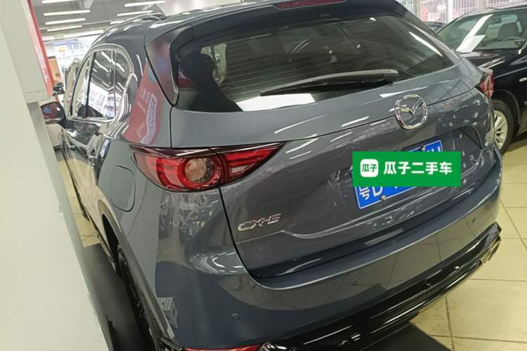 Used Mazda CX-5 2021 2.0L Automatic Two-Wheel Drive Black Knight Rear Left 45 Deg