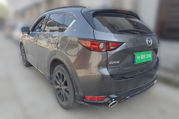 Used Mazda CX-5 2021 2.5L Automatic Two-Wheel Drive Black Knight Rear Left 45 Deg