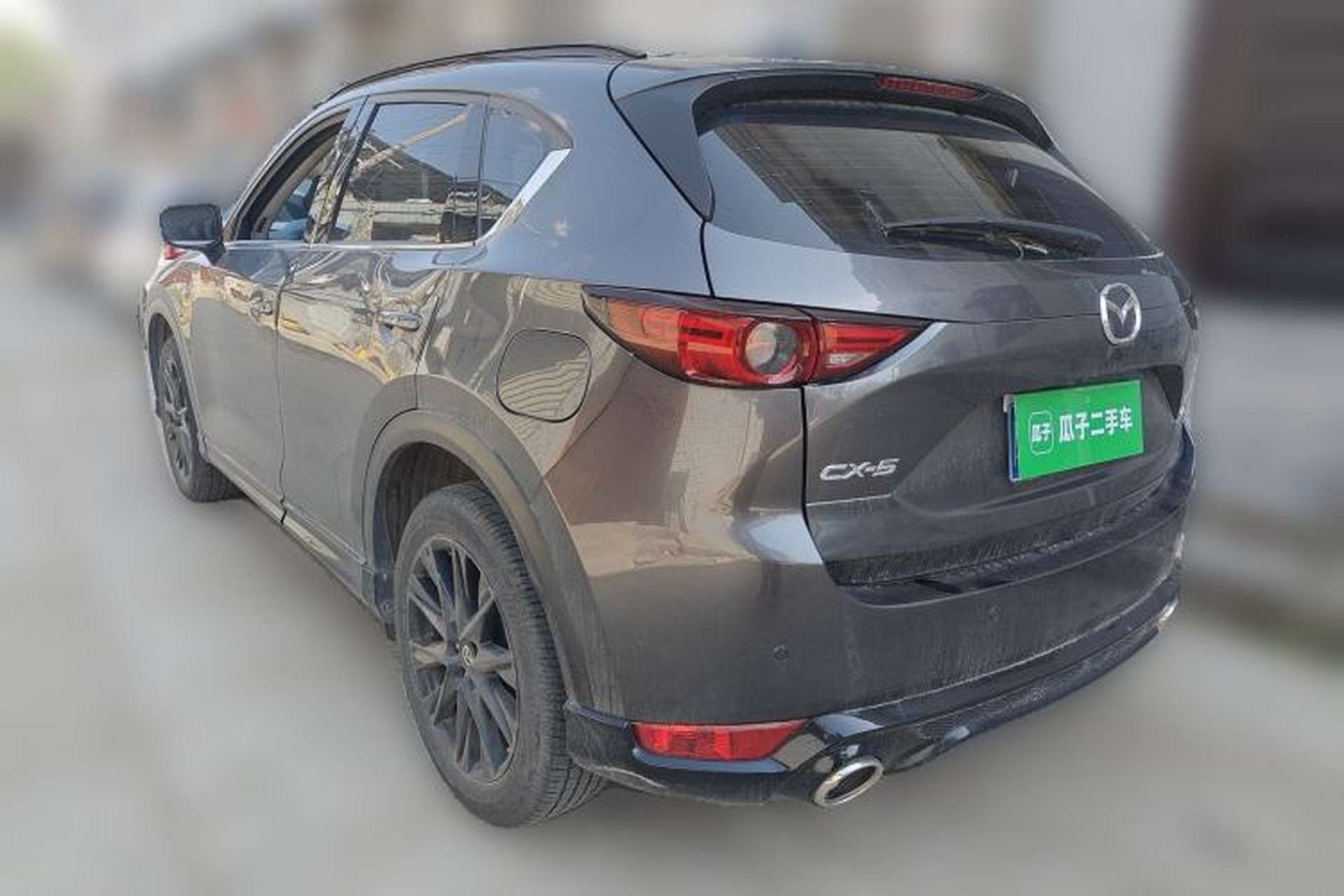 Used Mazda CX-5 2021 2.5L Automatic Two-Wheel Drive Black Knight Rear Left 45 Deg