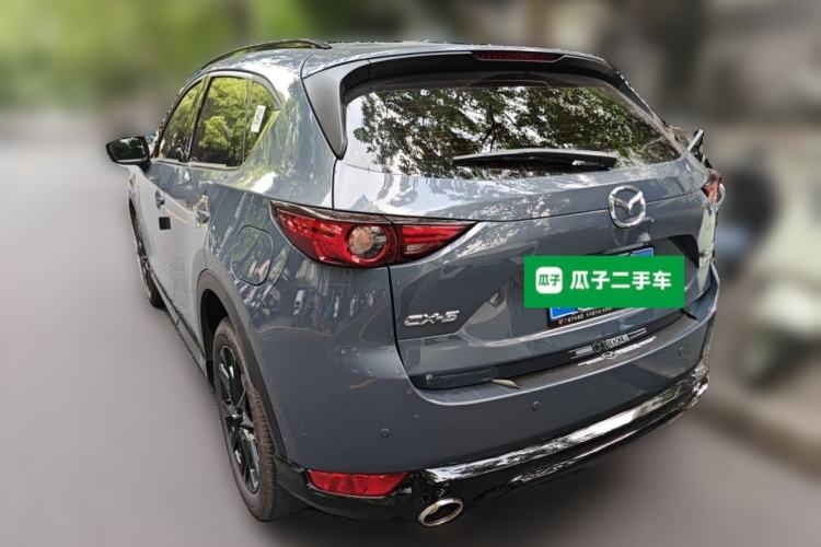 Used Mazda CX-5 2021 2.5L Automatic Two-Wheel Drive Black Knight Rear Left 45 Deg