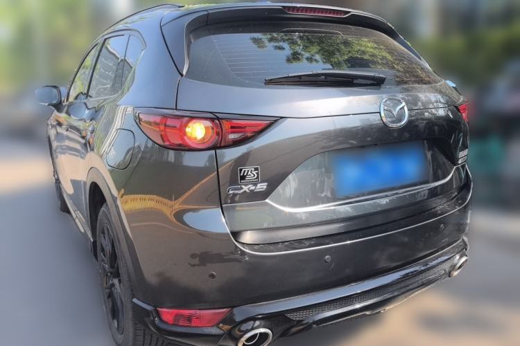 Used Mazda CX-5 2021 2.5L Automatic Two-Wheel Drive Black Knight Rear Left 45 Deg