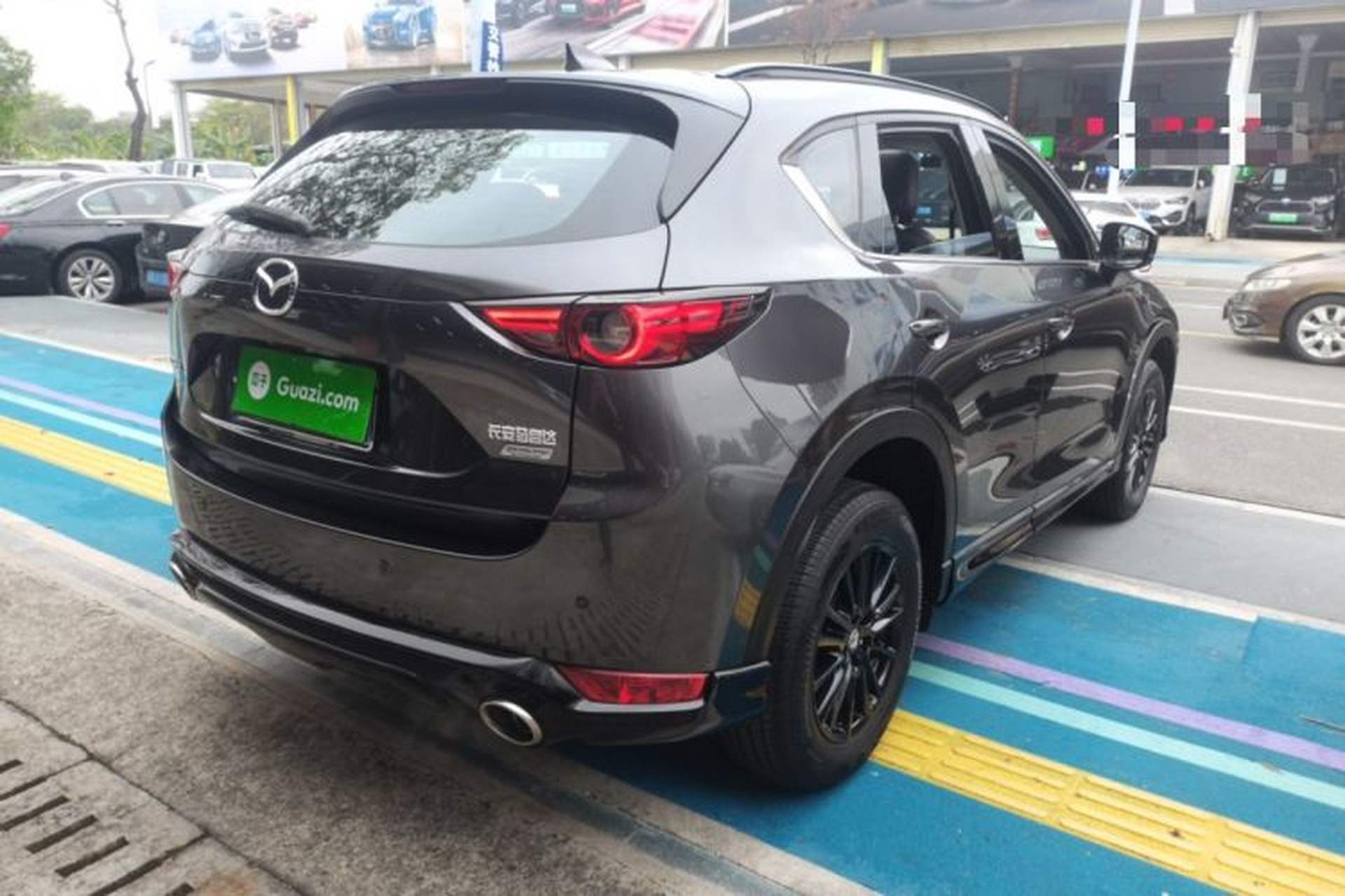Used Mazda CX-5 2021 2.0L Automatic Two-Wheel Drive Black Knight Rear Right 45 Deg