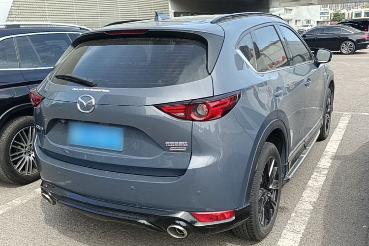 Used Mazda CX-5 2021 2.5L Automatic Two-Wheel Drive Black Knight Rear Right 45 Deg