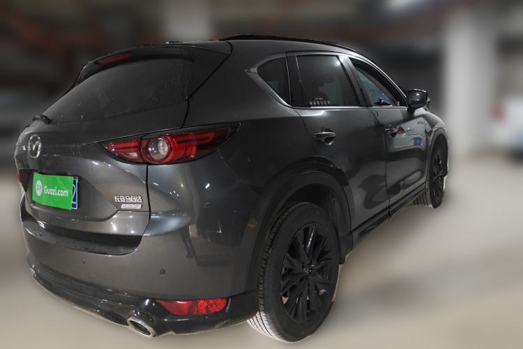 Used Mazda CX-5 2021 2.5L Automatic Two-Wheel Drive Black Knight Rear Right 45 Deg