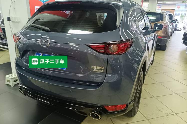 Used Mazda CX-5 2021 2.0L Automatic Two-Wheel Drive Black Knight Rear Right 45 Deg