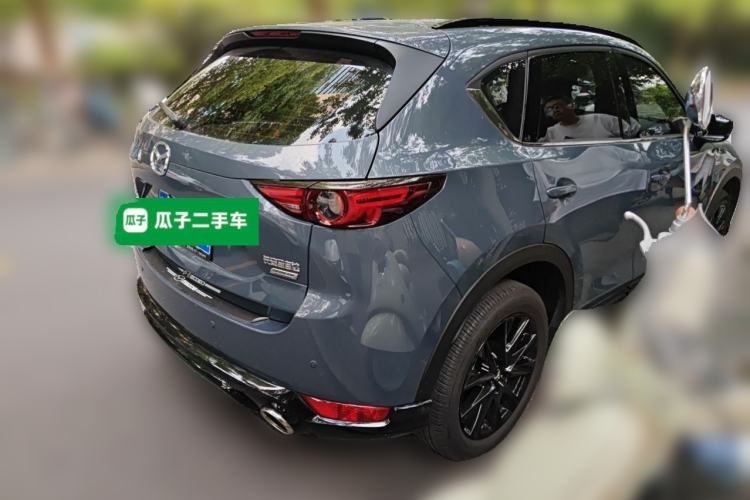 Used Mazda CX-5 2021 2.5L Automatic Two-Wheel Drive Black Knight Rear Right 45 Deg