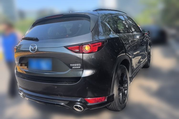 Used Mazda CX-5 2021 2.5L Automatic Two-Wheel Drive Black Knight Rear Right 45 Deg