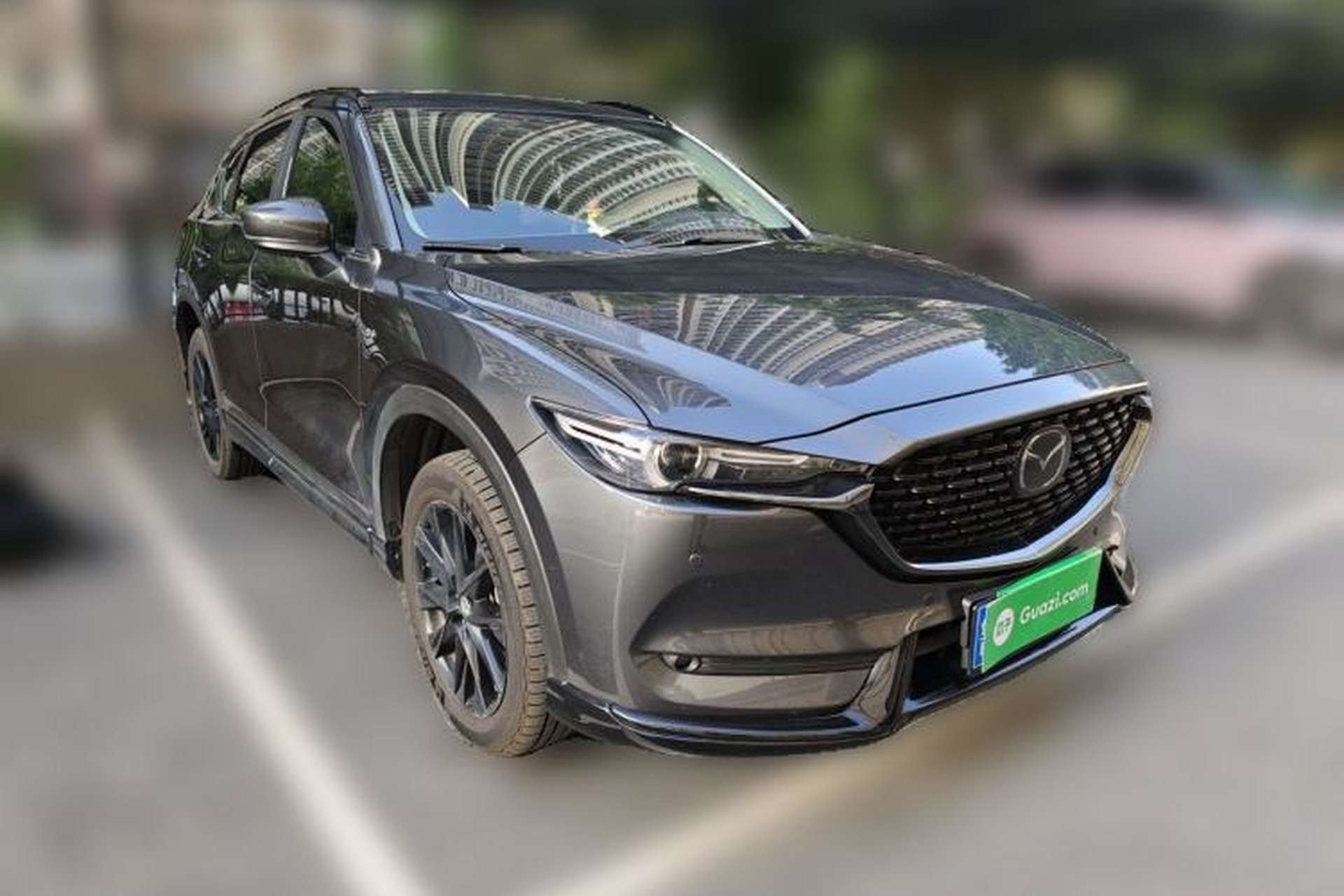 Used Mazda CX-5 2021 2.5L Automatic Two-Wheel Drive Black Knight Front Right 45 Deg