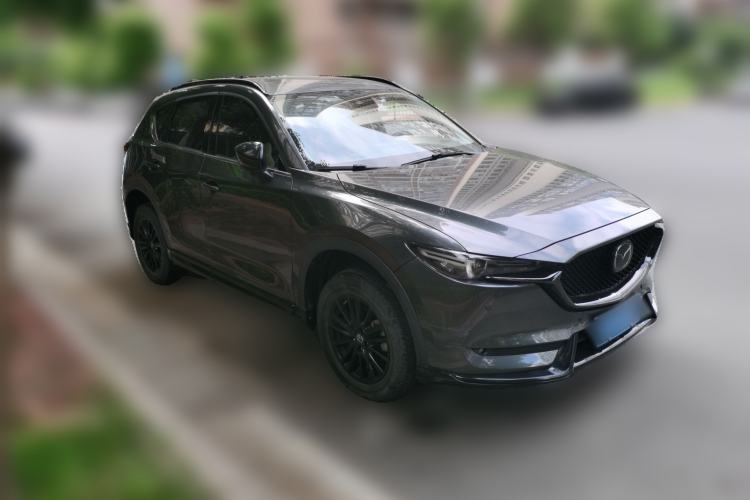 Used Mazda CX-5 2021 2.0L Automatic Two-Wheel Drive Black Knight Front Right 45 Deg
