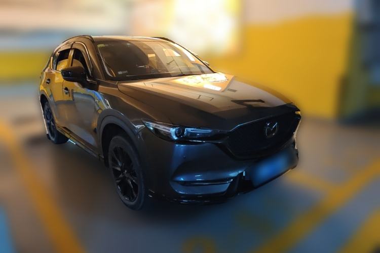 Used Mazda CX-5 2021 2.5L Automatic Two-Wheel Drive Black Knight Front Right 45 Deg