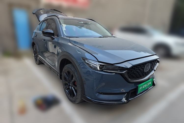 Used Mazda CX-5 2021 2.5L Automatic Two-Wheel Drive Black Knight Front Right 45 Deg