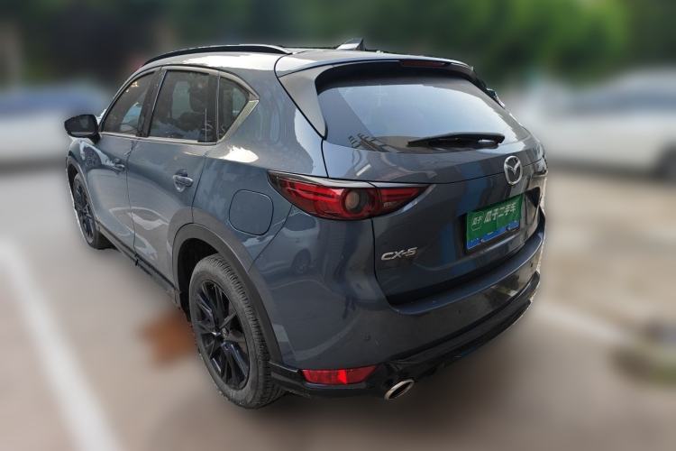 Used Mazda CX-5 2021 2.5L Automatic Two-Wheel Drive Black Knight Rear Left 45 Deg