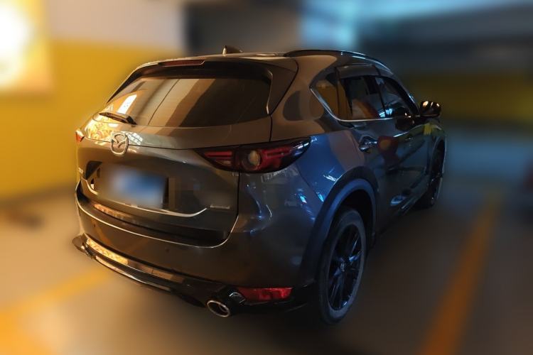Used Mazda CX-5 2021 2.5L Automatic Two-Wheel Drive Black Knight Rear Right 45 Deg