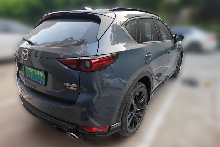 Used Mazda CX-5 2021 2.5L Automatic Two-Wheel Drive Black Knight Rear Right 45 Deg