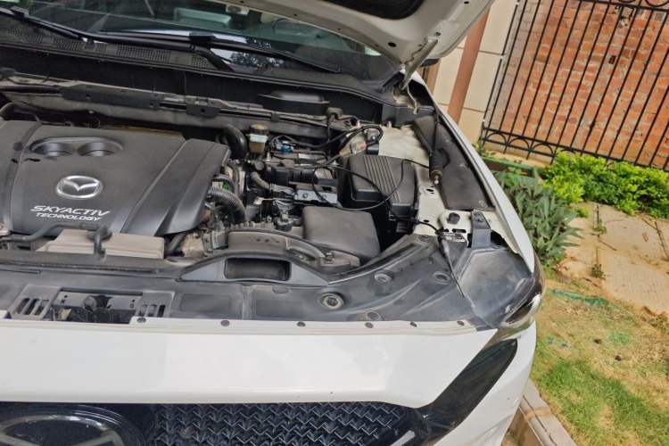 Used Mazda CX-5 2021 2.5L Automatic Two-Wheel Drive Black Knight Engine Bay Left
