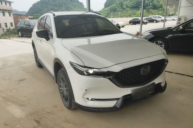Used Mazda CX-5 2021 2.0L Automatic Two-Wheel Drive Black Knight Front Right 45 Deg