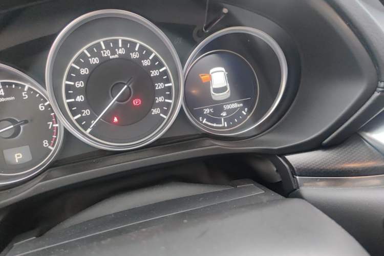 Used Mazda CX-5 2021 2.0L Automatic Two-Wheel Drive Black Knight Odometer Close Up