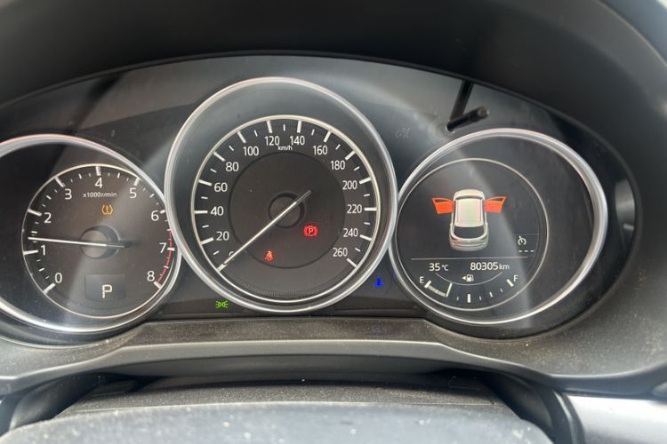 Used Mazda CX-5 2021 2.0L Automatic Two-Wheel Drive Smart Version Odometer Close Up
