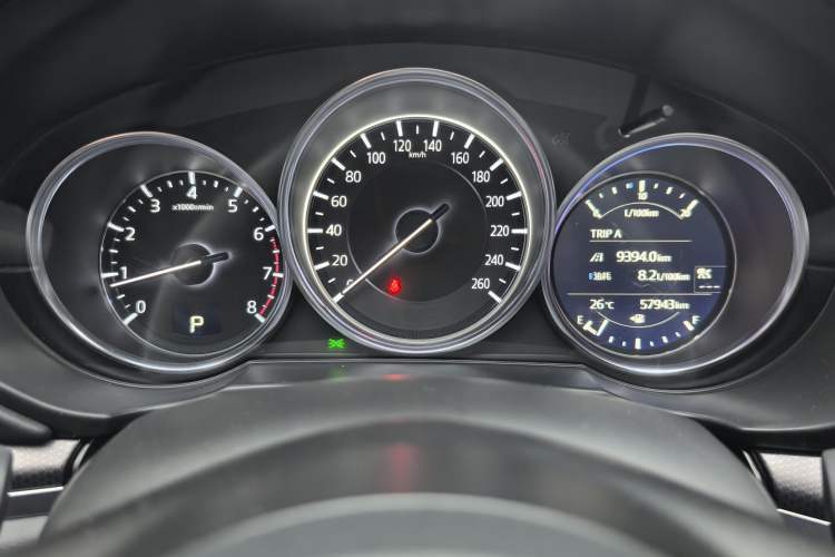 Used Mazda CX-5 2021 2.5L Automatic Two-Wheel Drive Black Knight Odometer Close Up