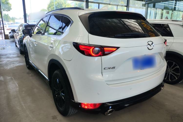 Used Mazda CX-5 2021 2.0L Automatic Two-Wheel Drive Black Knight Rear Left 45 Deg
