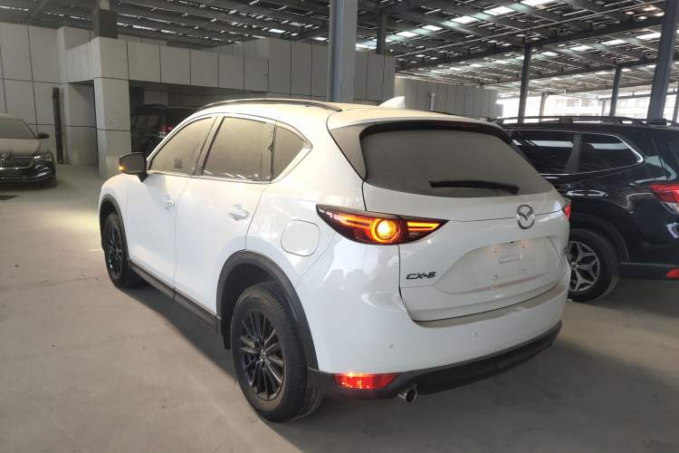 Used Mazda CX-5 2021 2.0L Automatic Two-Wheel Drive Black Knight Rear Left 45 Deg