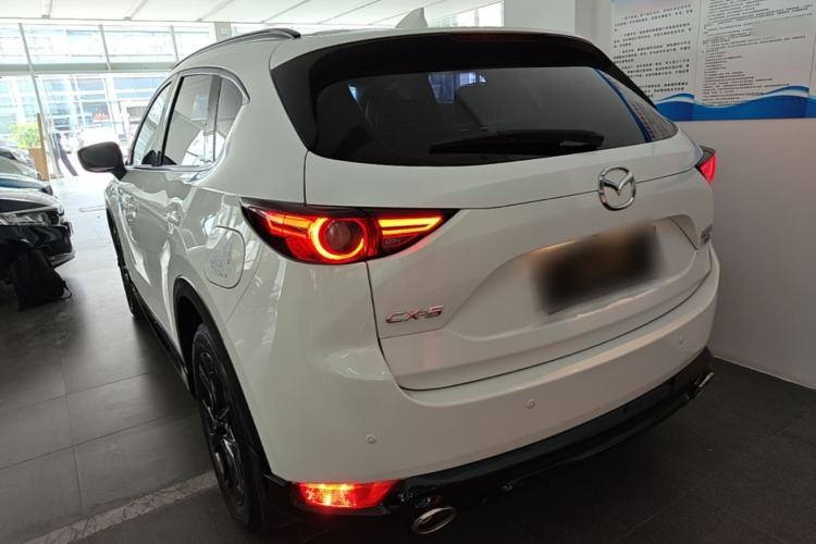 Used Mazda CX-5 2021 2.5L Automatic Two-Wheel Drive Black Knight Rear Left 45 Deg