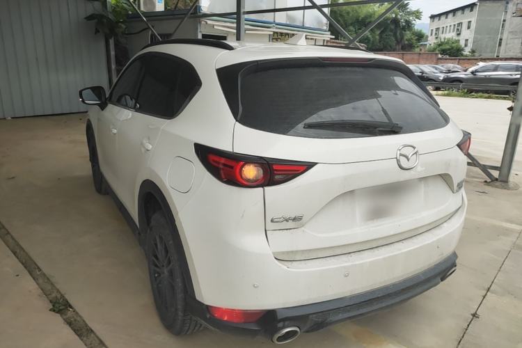 Used Mazda CX-5 2021 2.0L Automatic Two-Wheel Drive Black Knight Rear Left 45 Deg